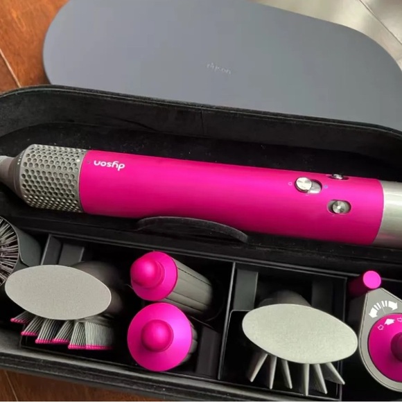 Dyson Hair Styling Kit in Fuchsia and Silver